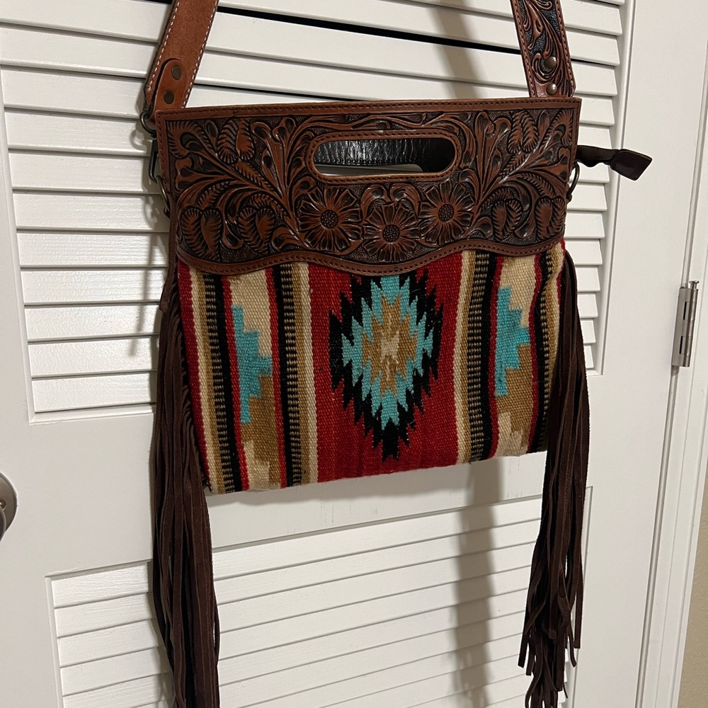 American Darling Western Fringe Saddle Bag